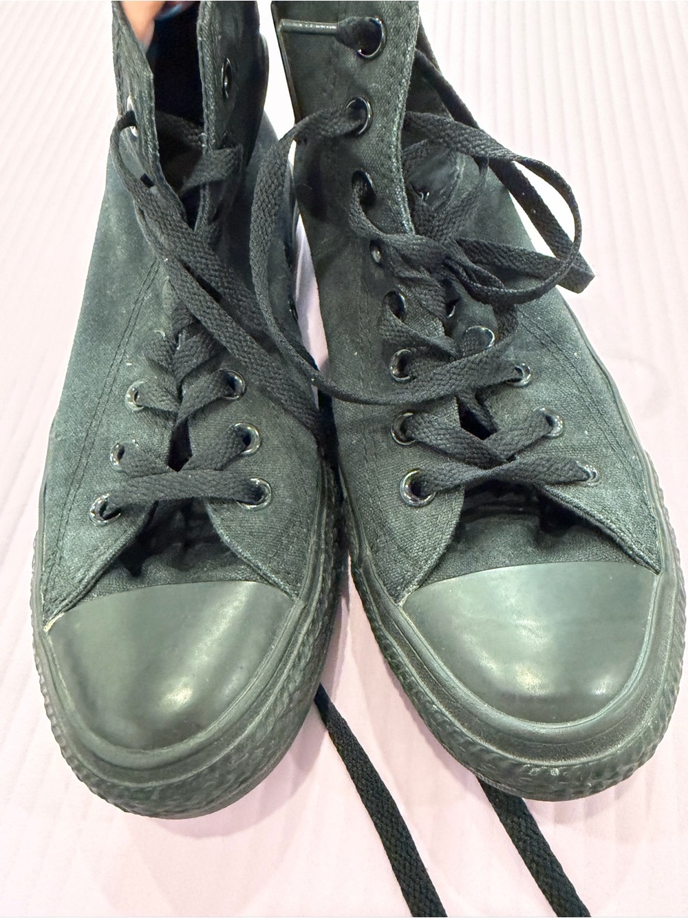 Converse Men's Black Lace-Up High-Top Boots